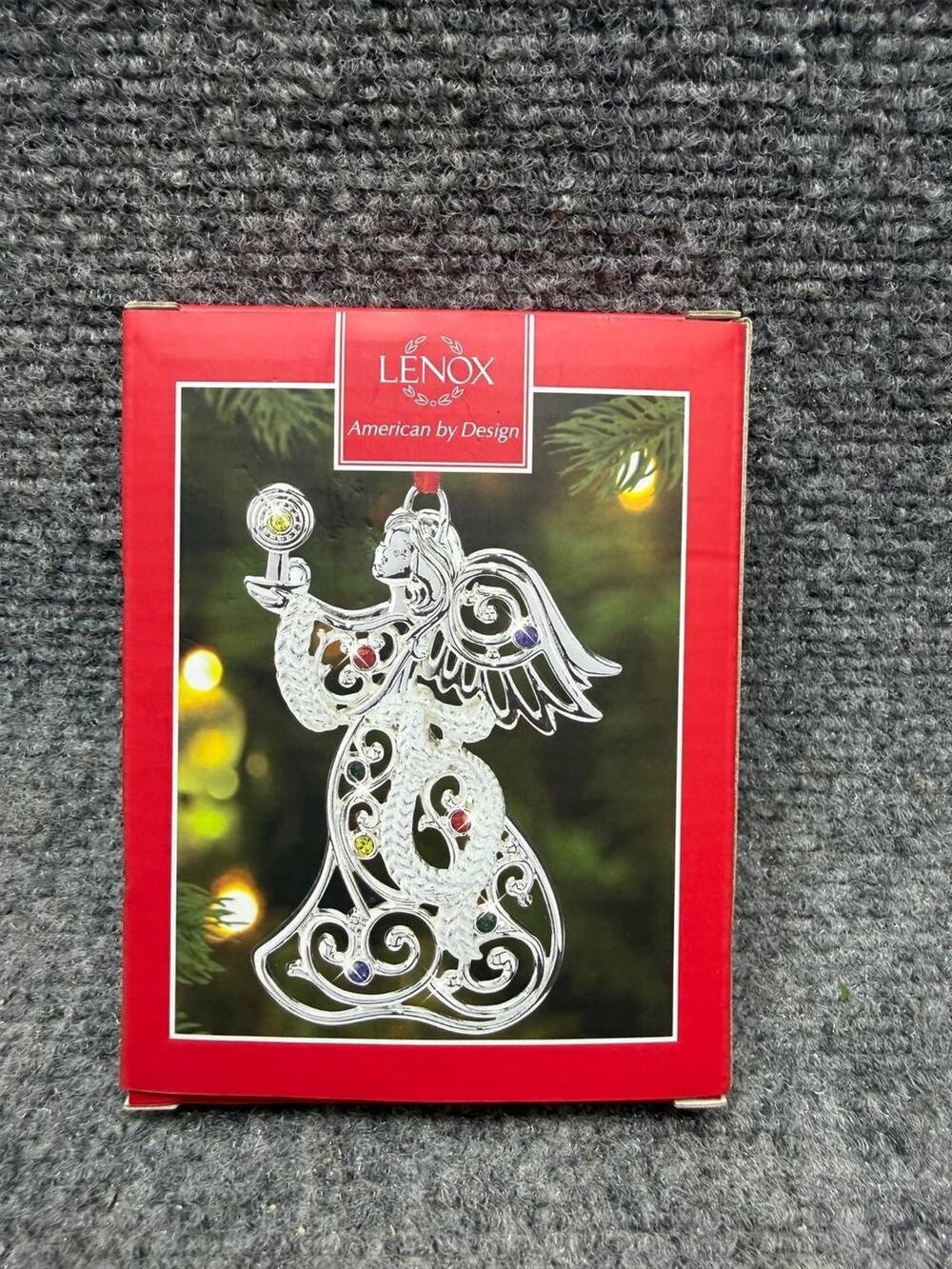 Lenox American by Design Angel Ornament Metal w Box Christmas